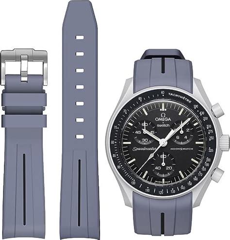 bracelet caoutchouc omega swatch